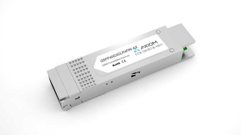 Axiom QSFP40G3CLR4FIN-AX Compatible 40G QSFP+ 10 km Transceiver Axiom QSFP40G3CLR4FIN-AX Compatible 40G QSFP+ 10 km Transceiver