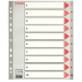 Esselte 100124 tab index Numeric tab index Polypropylene (PP) Grey, Red, White