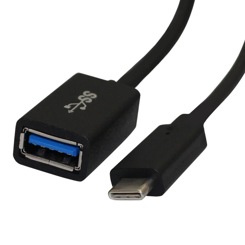 Videk USB 3.1 Type-C to USB 3.0 A Socket Adapter Cable 0.3m - Black
