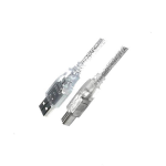 Mercodan USB A/B 1.8m USB cable USB 2.0 USB B Transparent