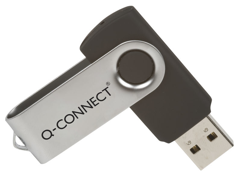 Q-CONNECT KF41514 USB flash drive 64 GB USB Type-A 3.2 Gen 1 (3.1 Gen 1) Stainless steel