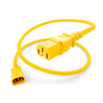UNC PWCD-C14C15-15A-3.5F-YLW power cable Yellow 35.8" (0.91 m) C14 coupler C15 coupler