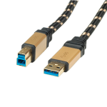 ROLINE GOLD USB 3.0 kabel, type A-B 0,8m