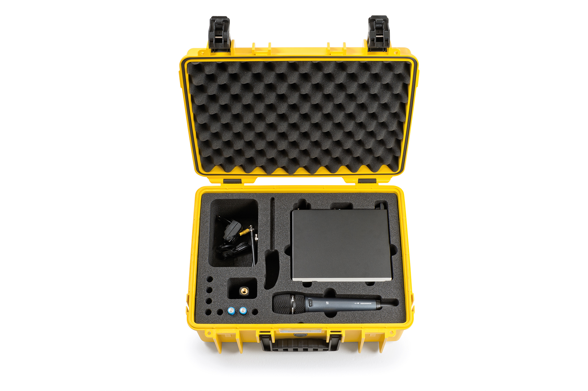 B&W 5000 Sennheiser EW 100 Audio interface Hard case Black. Yellow