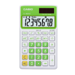 Casio SL-300VC calculator Pocket Display Green, White