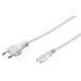Microconnect PE030710W power cable White 1 m Power plug type C C7 coupler