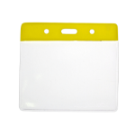 Digital ID Vinyl Badge Yellow Top Card Holder 91 x 65 mm Landscape - Pack of 100