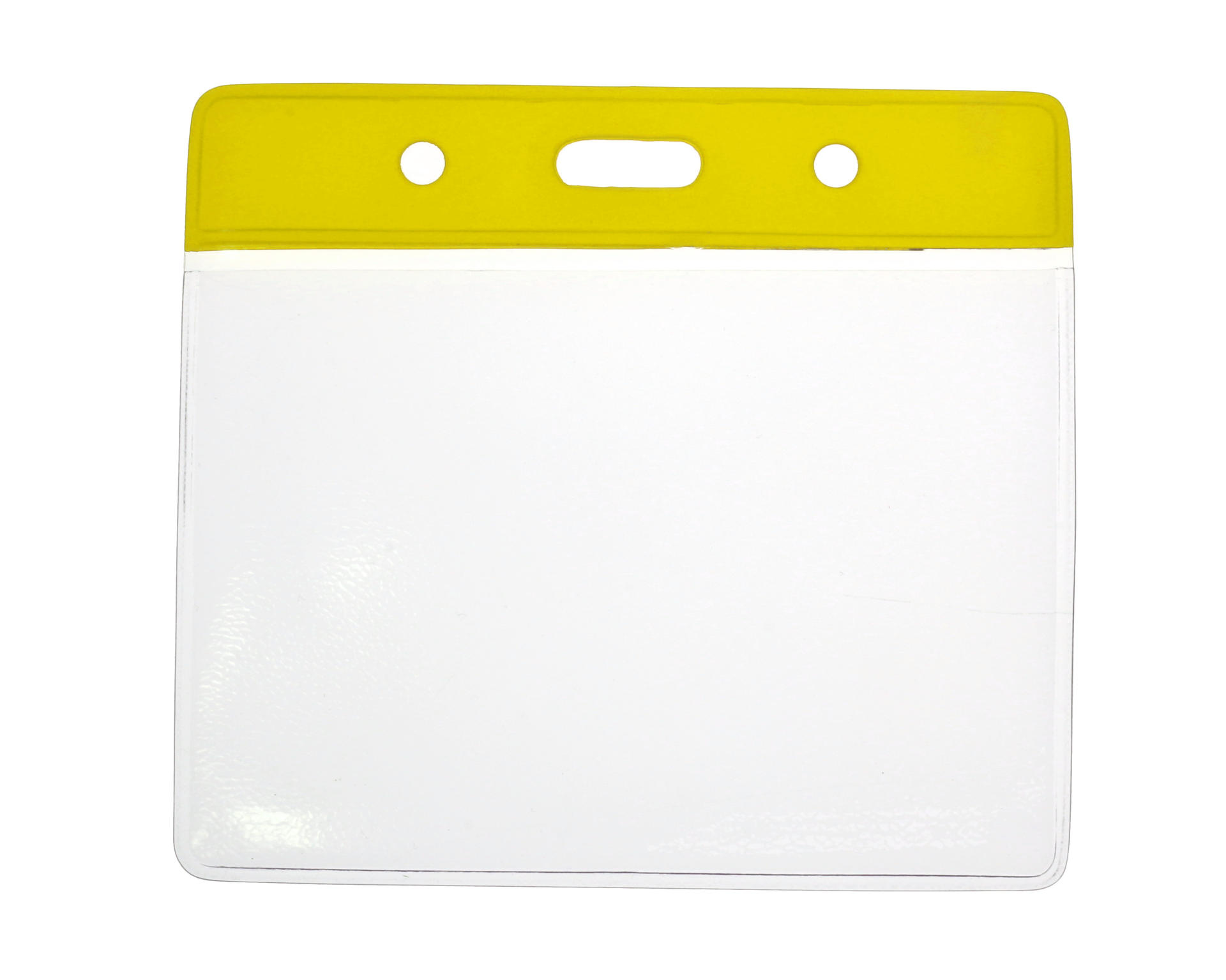 Image of Digital ID Vinyl Badge Yellow Top Card Holder 91 x 65 mm Landscape...