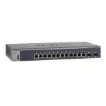 NETGEAR M4100-D12G Managed L2+ Gigabit Ethernet (10/100/1000) Blue, Grey