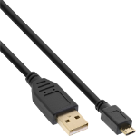 InLine Micro USB 2.0 Cable USB Type A male / Micro-B male, black, 3m