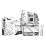GIGABYTE X870 AORUS ELITE X3D ICE Motherboard - Supports AMD Ryzen 9000 CPUs, 16+2+2 Phases Digital VRM, up to 9000Hz DDR5 (OC), 2xPCIe 5.0 + 2xPCIe 4.0, Wi-Fi 7, 2.5GbE LAN, USB 4