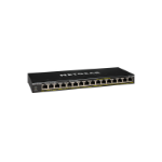 NETGEAR GS316PP network switch Unmanaged Gigabit Ethernet (10/100/1000) Power over Ethernet (PoE) Black