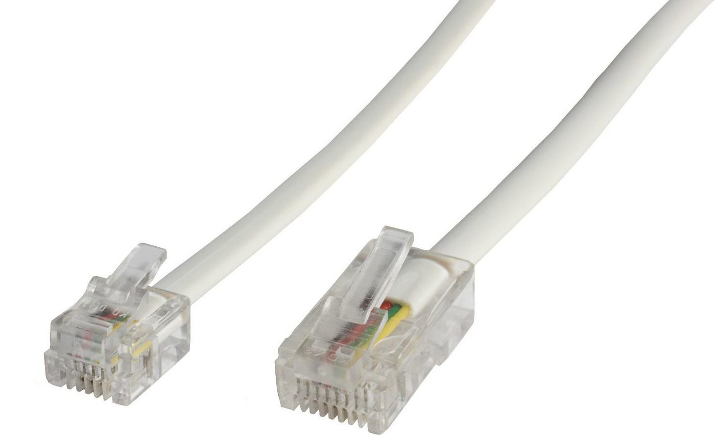 Microconnect Men's White Mpk456 Telephone Cable 6 M