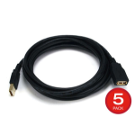 Monoprice 39928 USB cable 118.1" (3 m) USB 2.0 USB A Black