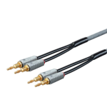 Monoprice 33835 audio cable 119.7" (3.04 m) 2 x Banana Black, Gray