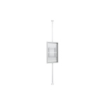 Multibrackets M Pro Series - Enclosure 50" Floor to Ceiling Medium White