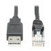 Tripp Lite U009-015-RJ45-X cable gender changer RJ-45 USB 2.0 Type-A Black