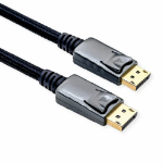 ROLINE 11.04.5866 DisplayPort cable 1 m Black, Silver