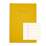 Rhino A4 Special Exercise Book 48 Page Yellow with Tinted Cream Paper F8M (Pack of 50)