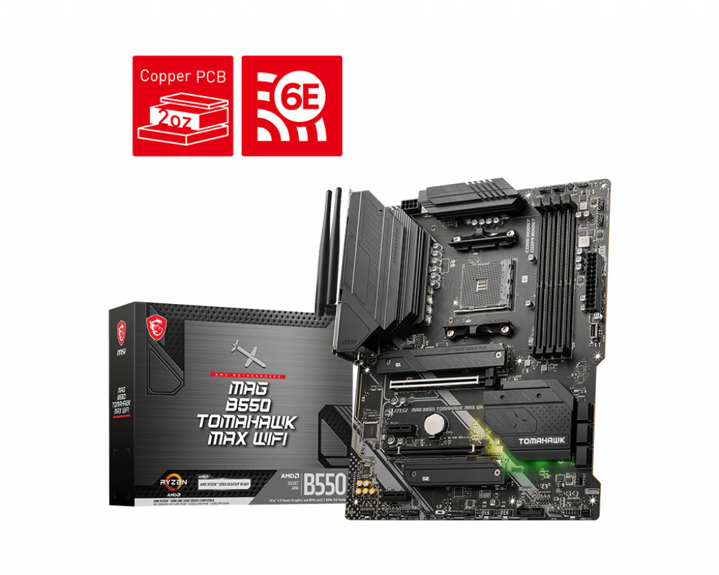 Image of MSI MAG B550 TOMAHAWK MAX WIFI AMD B550 Socket AM4 ATX