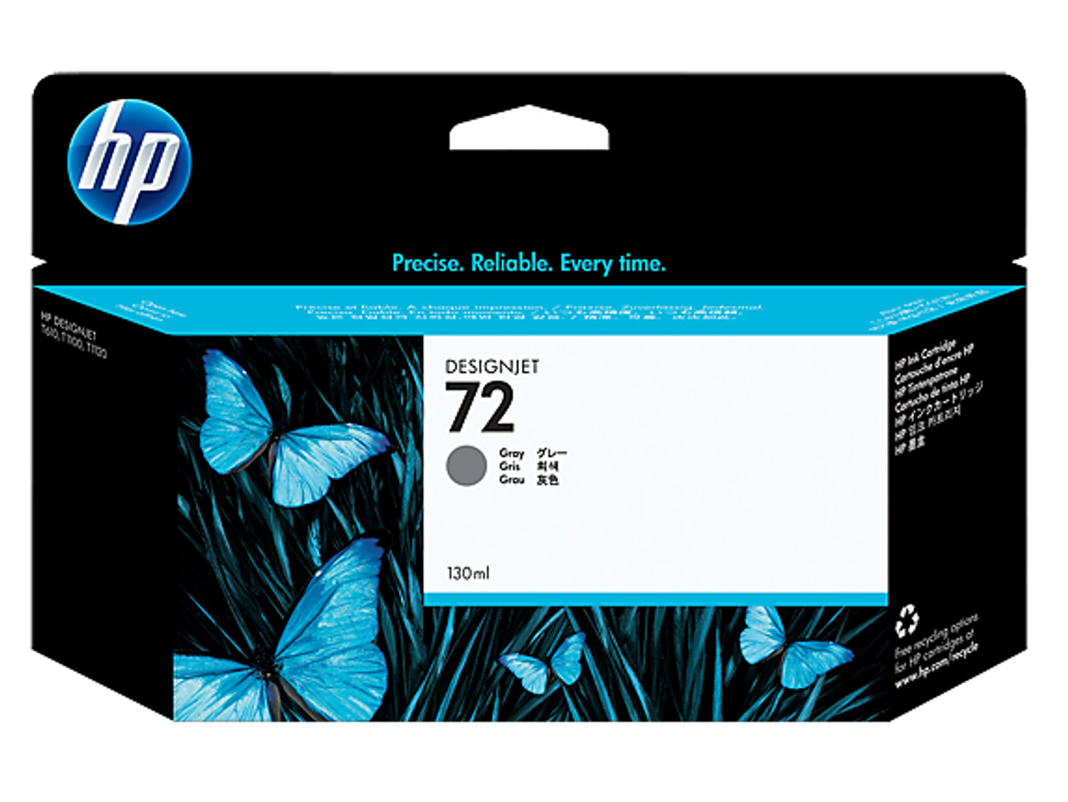 HP 72 DesignJet Ink Cartridge 130-ml Grey C9374A
