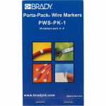 Brady PWS-PK-1 cable marker Black, Transparent, White Vinyl 450 pc(s)