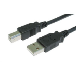 Cables Direct USB2-105K USB cable 5 m USB 2.0 USB A USB B Black