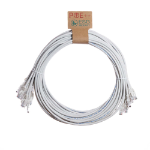 Cablenet 2m Cat6 RJ45 White U/UTP PVC 24AWG Flush Moulded Booted Patch Lead (PK10)