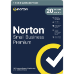 Norton Small Business Premium 2.0, 1x 20 Device, 1 Year ESD - Single 20 Device Licence via email, Secure VPN, Driver Updater, 500GB Cloud Storage - PC, Mac, iOS & Android *Non-enrolment*