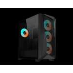 Gigabyte C301V2 RGB Tempered Glass E-ATX Black Mid Tower Gaming Chassis  2x3.5' 2x2.5' 2xUSB3.0 Detachable Dust Filter Liquid Cooling PSU Standard ATX