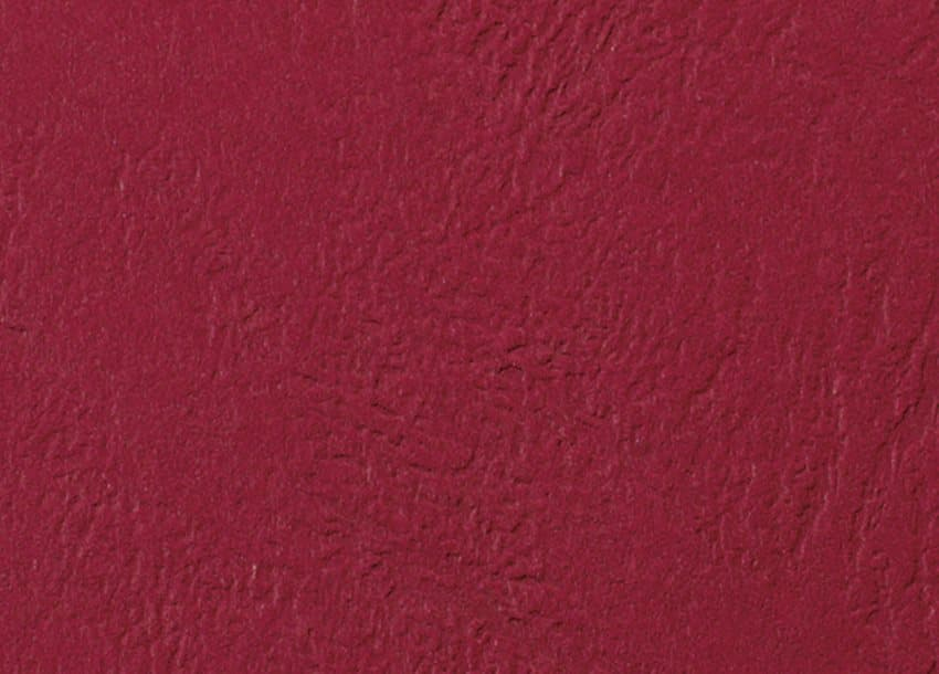 GBC LeatherGrain Binding Covers 250gsm A4 Dark Red (100)