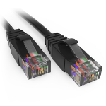 Accortec C6MB-K12-ACC networking cable Black 144.1" (3.66 m) Cat6 U/UTP (UTP) Round