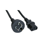 InLine B-16652D power cable Black 1.8 m Power plug type I C13 coupler