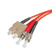 Cablenet 3m OM1 62.5/125 ST-SC Duplex Orange LSOH Fibre Patch Lead