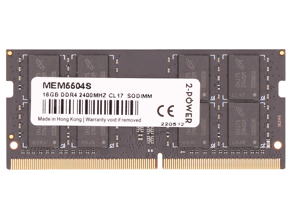 2-Power MEM5504S memory module 16 GB 1 x 8 GB DDR4 260-pin SO-DIMM
