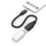 Hama 00178258 USB-kabel USB 2.0 0,15 m USB C USB A 5 Gbit/s Zwart