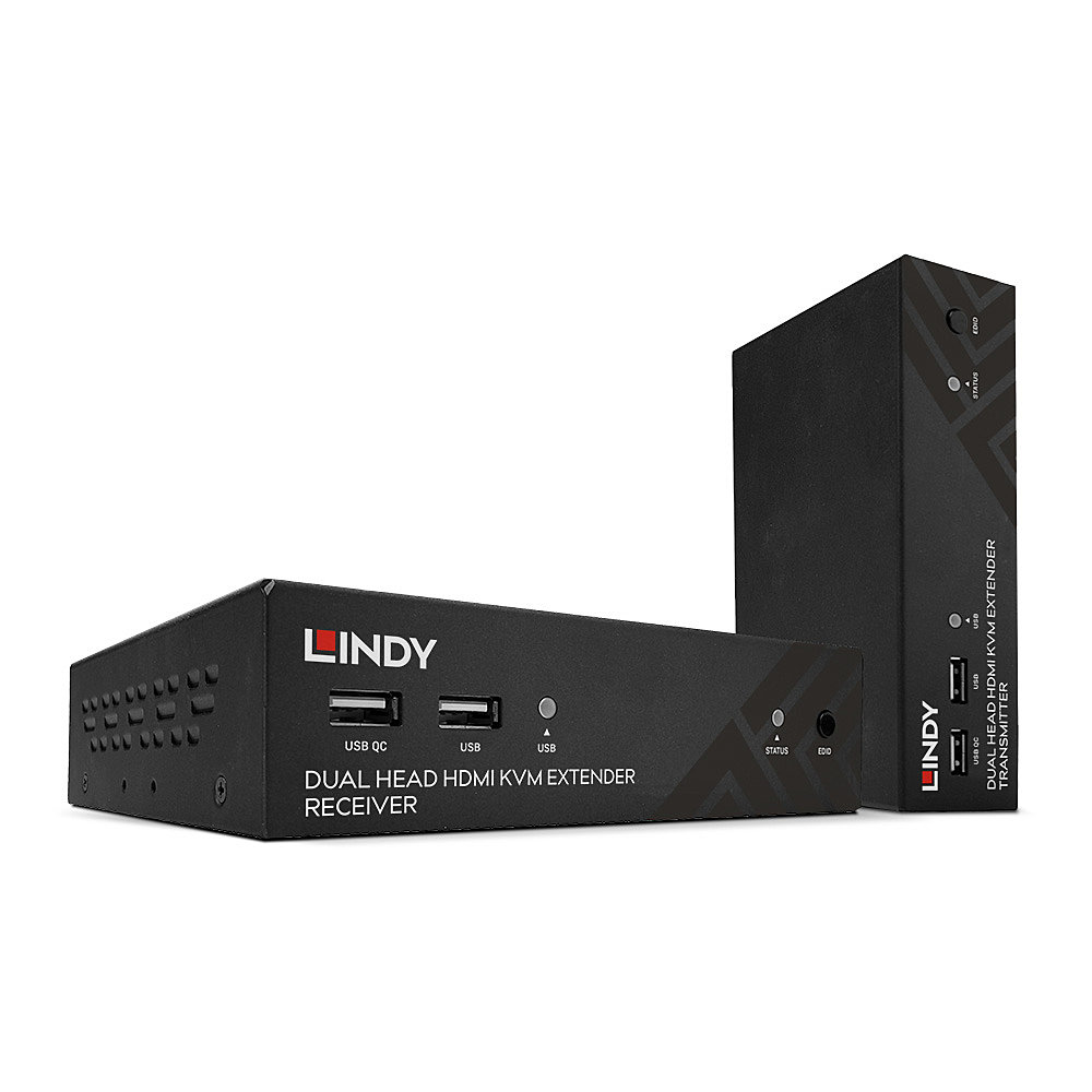 Image of Lindy 150m Cat.6 Dual Head HDMI, USB & RS232 Extender