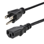 StarTech.com PXT10110PK power cable Black 70.9" (1.8 m) NEMA 5-15P C13 coupler