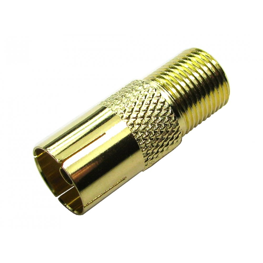 Cables Direct 3-FF-9F cable gender changer RF Coax TV Aerial F Type Gold