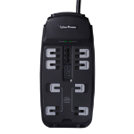 CyberPower CSP806T surge protector Black 8 AC outlet(s) 125 V 70.9" (1.8 m)