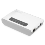 Digitus 2 Port USB 2.0 Wireless Multi-Functional Network Server, 300 Mbps