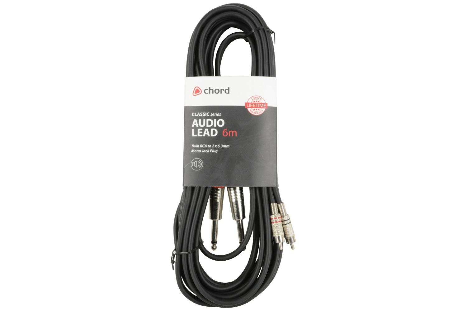 Chord Electronics 190.069UK audio cable 6 m 2 x RCA Black