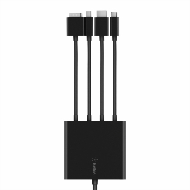 Image of Belkin B2B166 video cable adapter 2.4 m USB Type-C Black
