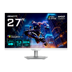 GIGABYTE M27UP ICE 27” 4K UHD Gaming Monitor - Dual Mode (4K 160Hz or FHD 320Hz), 3840 x 2160, 1ms, 350 cd/m², FreeSync Premium Pro, DisplayHDR400, HDMI 2.1, Displayport 1.4