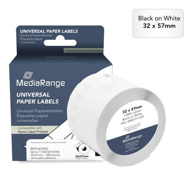 MediaRange Multi-purpose paper labels. for label printers using Dymo®