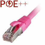 Cablenet 5m Cat6a RJ45 Pink S/FTP LSOH 26AWG Snagless Booted Patch Lead