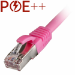 Cablenet 1m Cat6a RJ45 Pink S/FTP LSOH 26AWG Snagless Booted Patch Lead