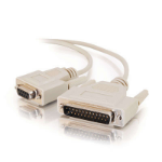 C2G 15ft DB25M to DB9F Null Modem Cable serial cable Beige 4.57 m