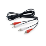 Equip 147094 audio cable 2.5 m 2 x RCA Black