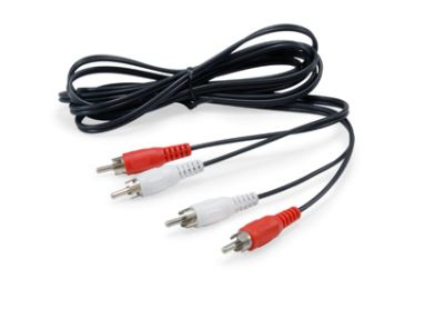 Image of Equip 147094 audio cable 2.5 m 2 x RCA Black